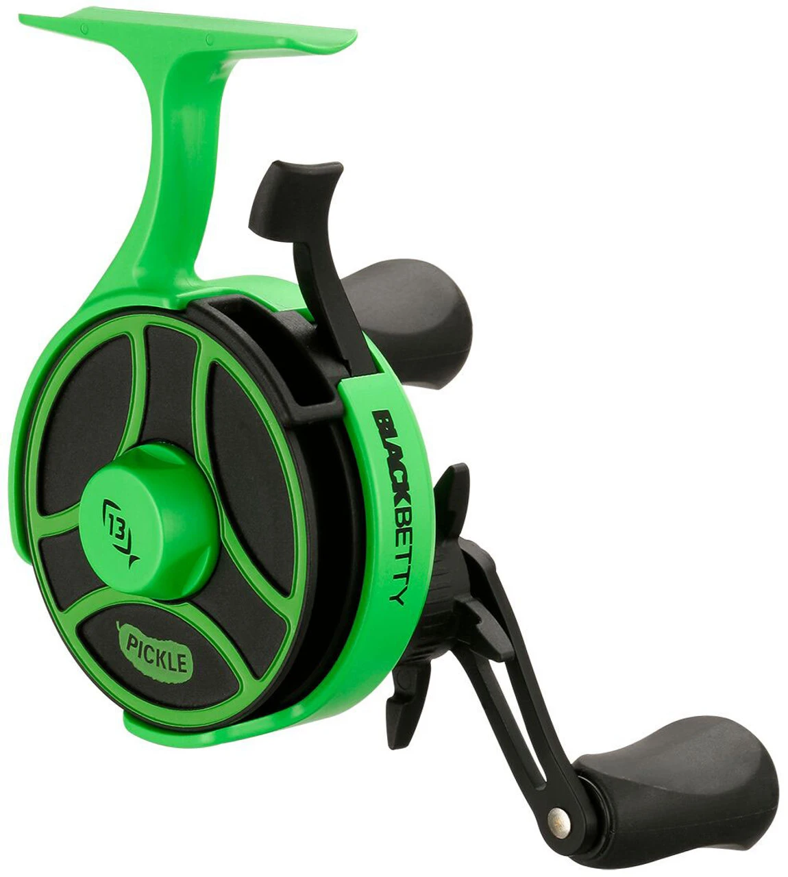 13 Fishing Black Betty Free Fall Ghost Ice Reel Radioactive Pickle L/H 1 13 Fishing Black Betty Free Fall Ghost Ice Reel Radioactive Pickle L/H