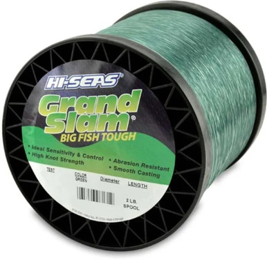Hi-Seas Grand Slam Mono 2 Lb. Spool Green 1 Hi-Seas Grand Slam Mono 2 Lb. Spool Green