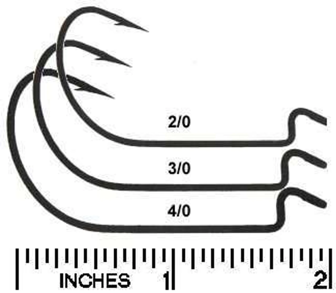 Mustad 37177BLN Mega-Bite Worm Hooks 2 Mustad 37177BLN Mega-Bite Worm Hooks - Image 2