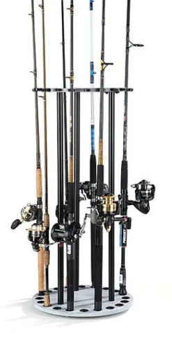 Organized Fishing DSR-020 Offwhite Distressed Spinning Round Rack
