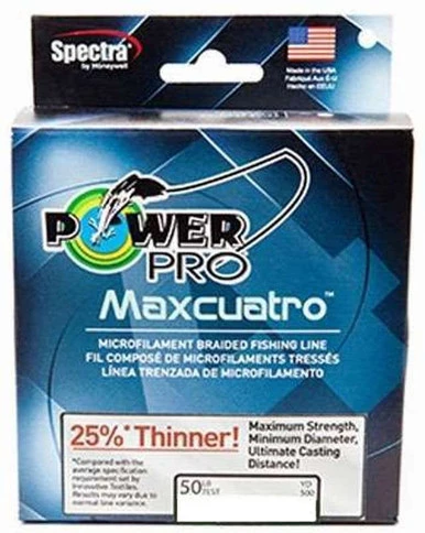 Power Pro PowerPro Maxcuatro Braided Fishing Line White - 65lb - 3000yd 1 Power Pro PowerPro Maxcuatro Braided Fishing Line White - 65lb - 3000yd
