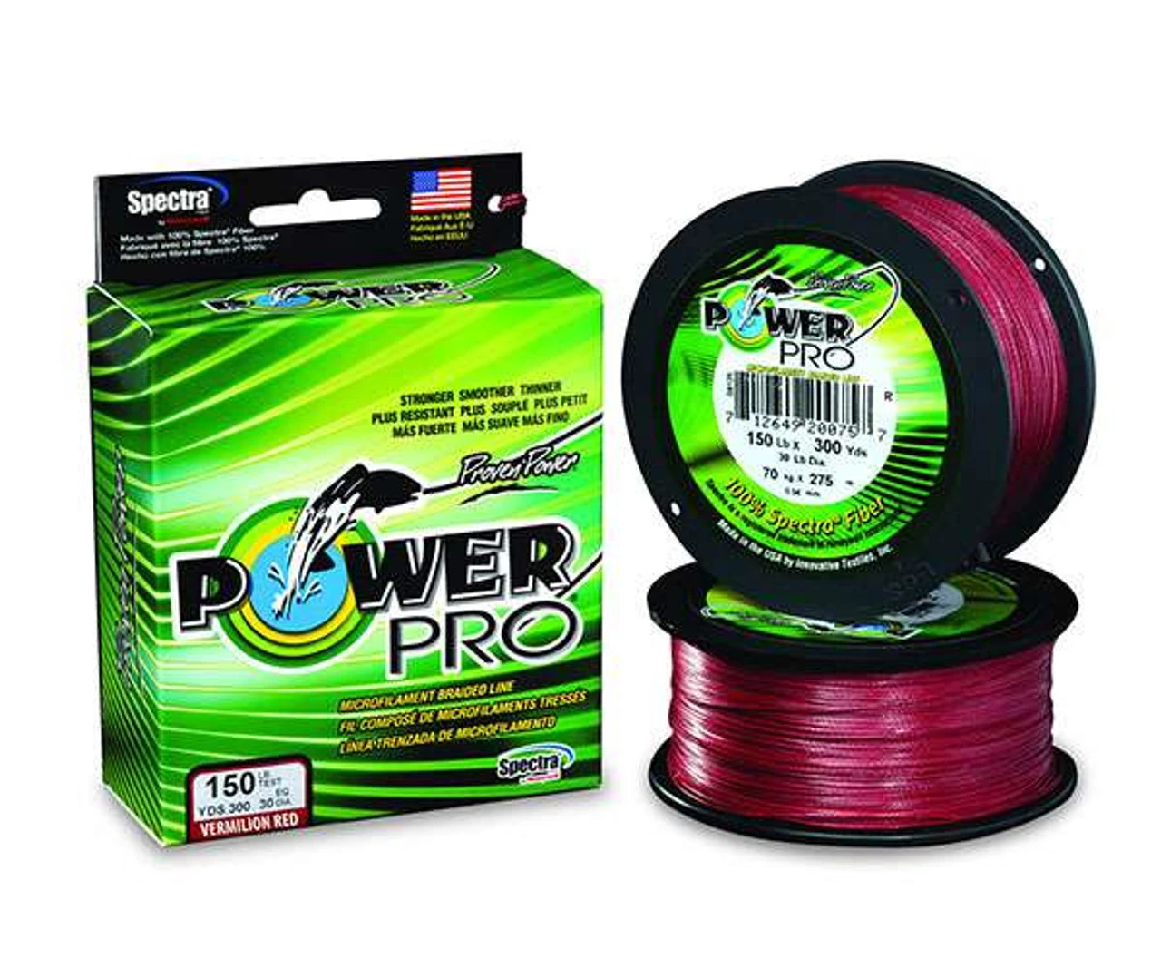 Power Pro PowerPro Braided Spectra Fiber Fishing Line Vermilion Red 100 Yds 1 Power Pro PowerPro Braided Spectra Fiber Fishing Line Vermilion Red 100 Yds