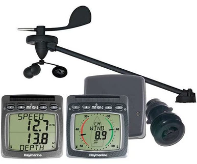 Raymarine T108-916 Wireless Wind Speed & Depth System W/Triducer 1 Raymarine T108-916 Wireless Wind Speed & Depth System W/Triducer